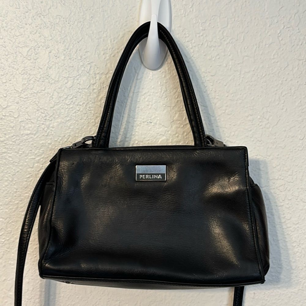 Perlina Small Leather Crossbody